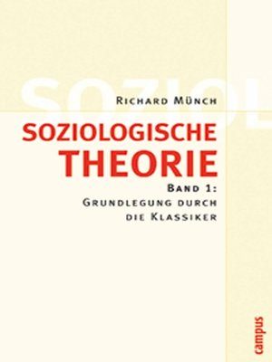 cover image of Soziologische Theorie. Bd. 1